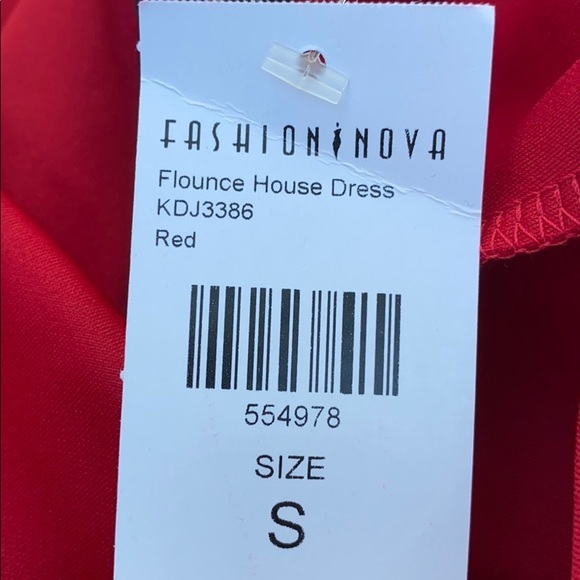 Flounce House Dress - Red - Picture 4 of 4